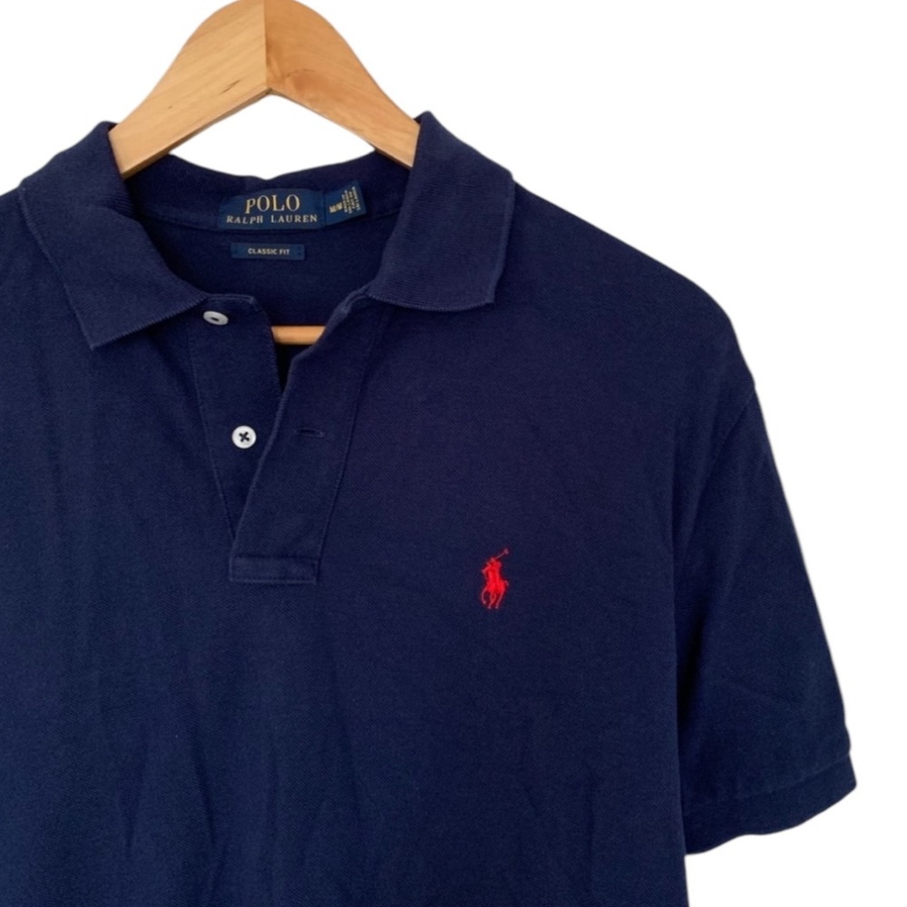 Short Sleeve Navy Polo